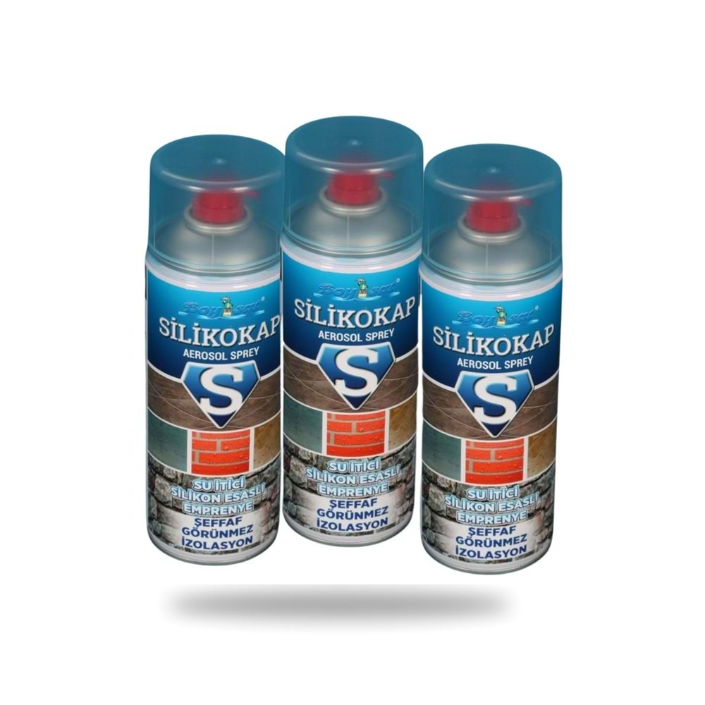 Silikokap Aerosol Şeffaf Su İzolasyon Spreyi 400 Ml
