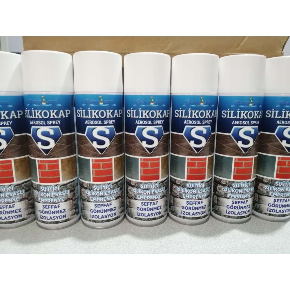 Silikokap Aerosol Şeffaf Su İzolasyon Spreyi 400 Ml