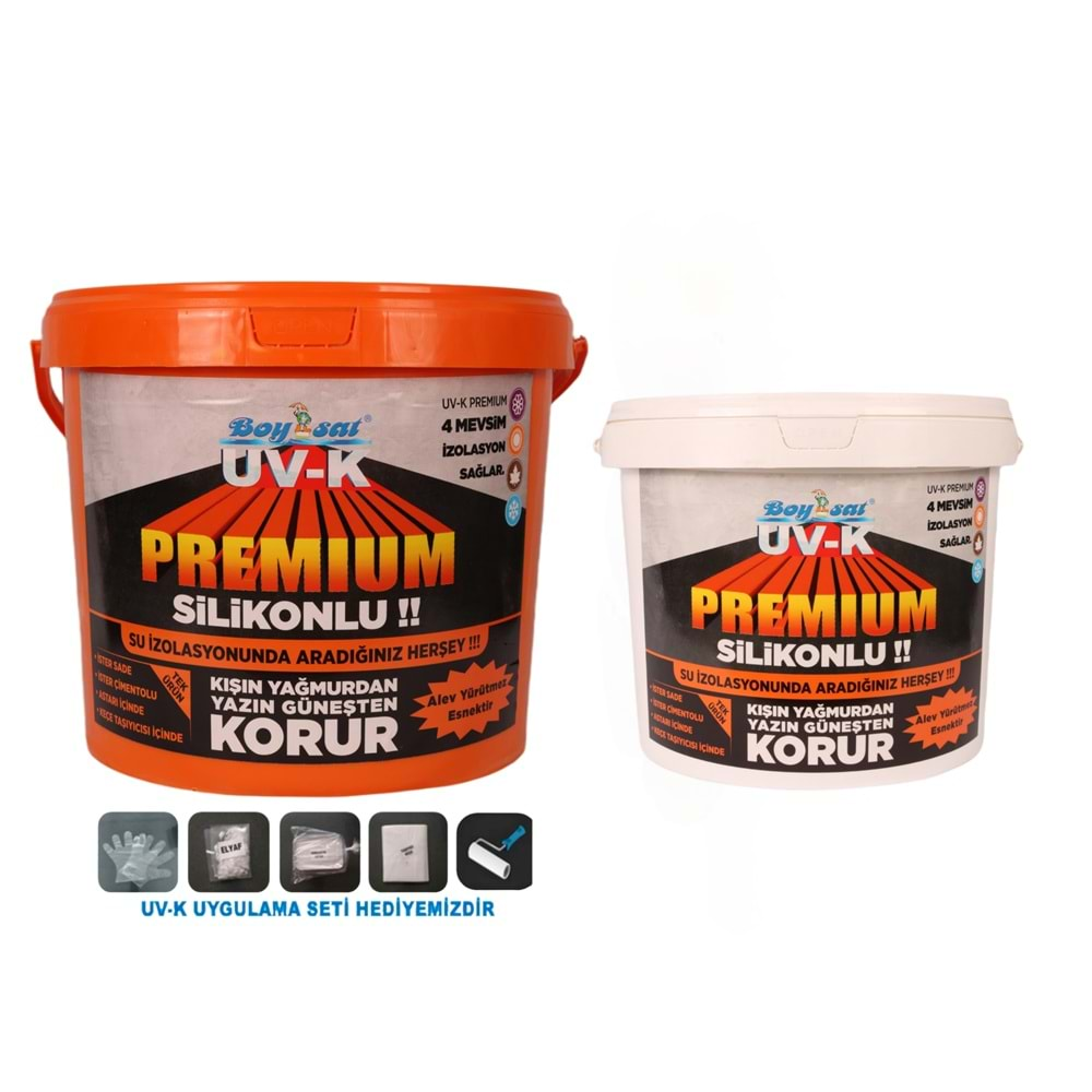 Avantajlı Paket Uv-K Premium Silikonlu Su İzolasyon Boyası 22.5 Kg