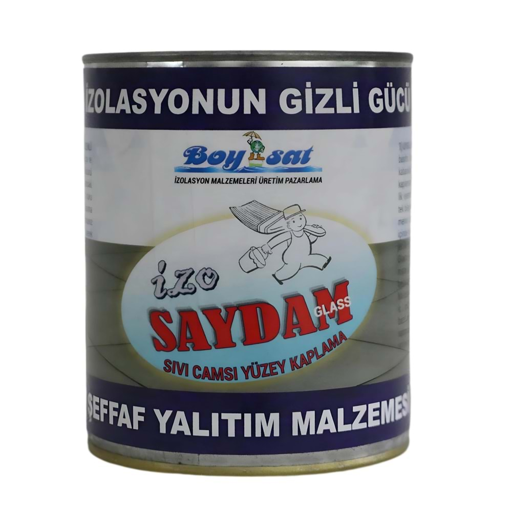 Boysat Sıvı Cam İzo Saydam Glass Seramik Karo Mermer Şeffaf Yalıtım 2 Kg