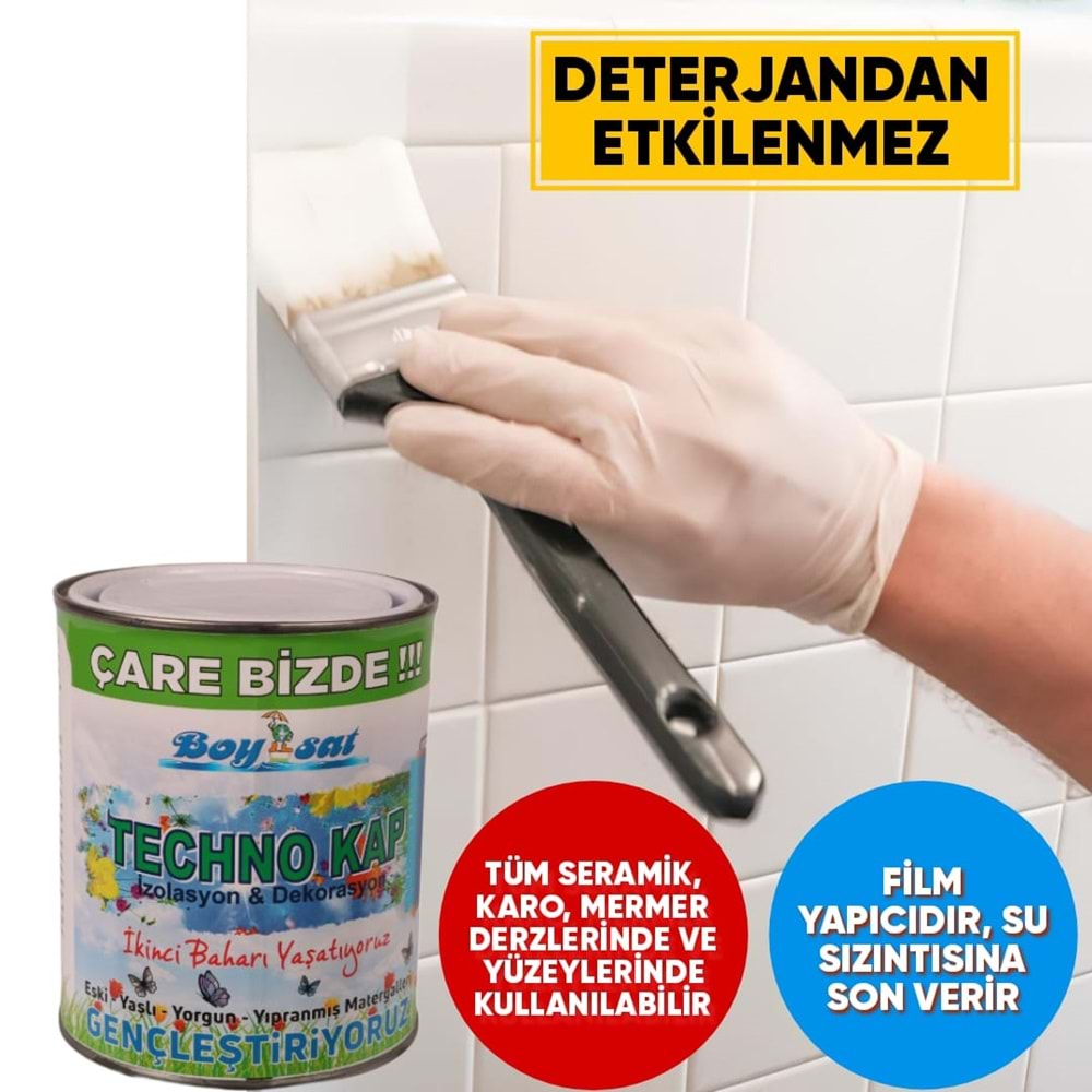 Techno Kap 1 Kg Ahşap Osb Sunta Metal Profil Polyester Plastik Pvc Eternit Karo Seramik Mavi Yalıtım