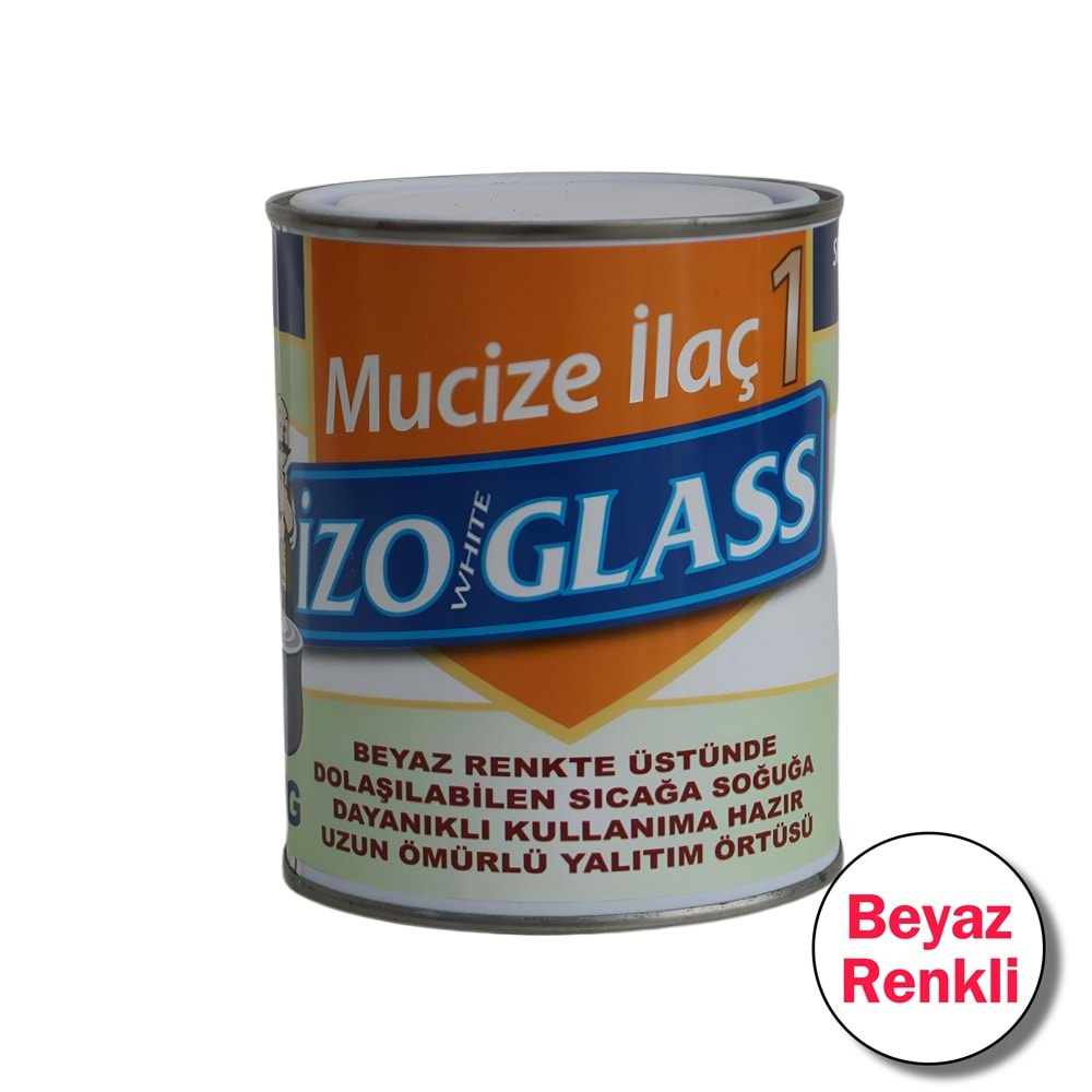 İzo White Glass Beyaz Mucize İlaç Solvent Bazlı Yalıtım Örtüsü 1 Kg