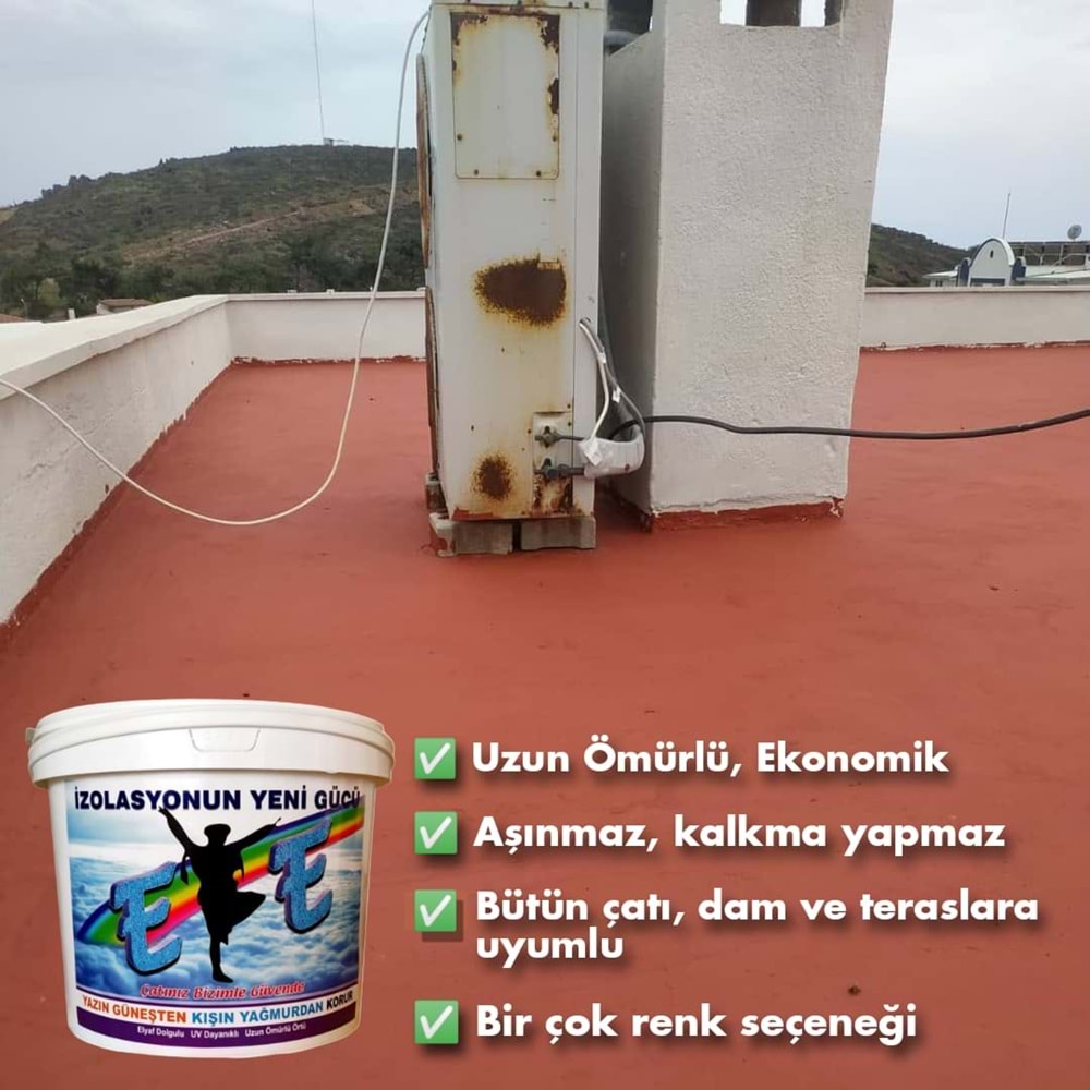 Boysat Efe Renkli Su Yalıtım Boyası 15 Kg - Kiremit Kırmızı