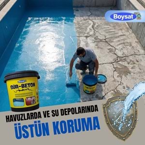 Sür-Beton 2K Dekoratif Su Yalıtım ve Zemin Kaplaması 20 Kg