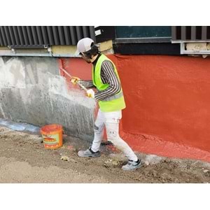 İzo Dinamik Kiremit Kırmızı Güçlü Örtücü Silikonlu Su İzolasyon Kaplaması 17 Kg