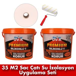 Boysat 35 M2 Sac Çatı Su İzolasyon Çözüm Paketi - Kiremit Kırmızı