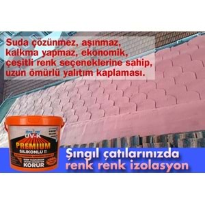 UV-K Premium Seramik Beton Membran Şingıl Sac Teras Dam Üzeri Su Yalıtım Boyası