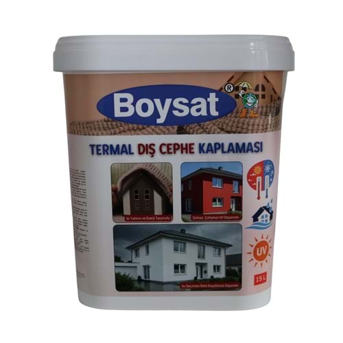 Boysat Termal Dış Cephe Isı ve Su Yalıtım Boyası 15 Lt.