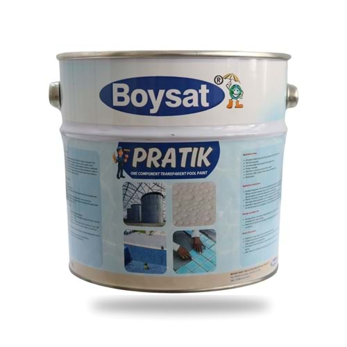 Boysat Pratik Tek Komponentli Solvent Bazlı Şeffaf Havuz Boyası 2 Kg
