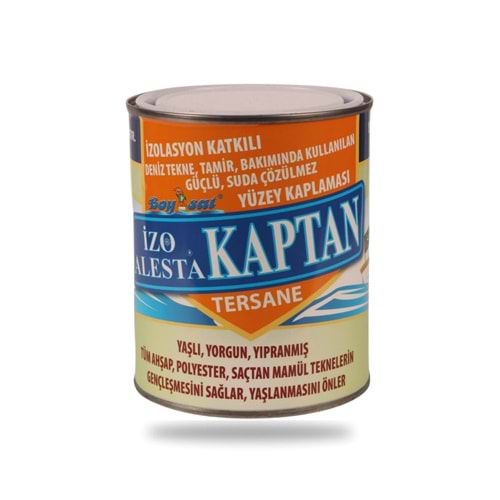 İzo Alesta Kaptan İzolasyon Katkılı Güçlü Suda Çözülmez Deniz Tekne Yüzey Kaplaması 1 Kg