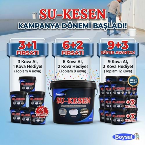 Boysat Su Kesen 150 M2 Su Yalıtımı 8 Al 6 Öde Kampanyalı